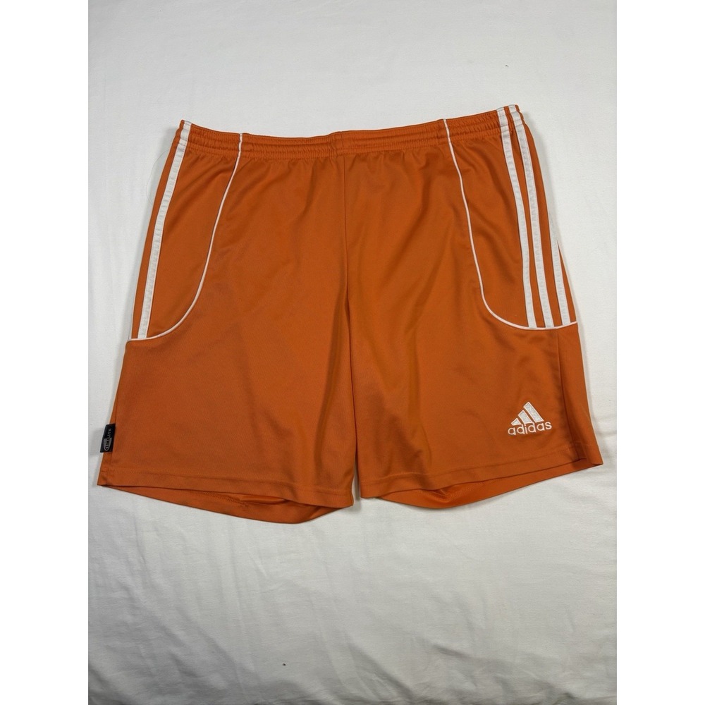 Vintage Adidas Squadra II Soccer Shorts Men Size Medium Orange Climalite 742130